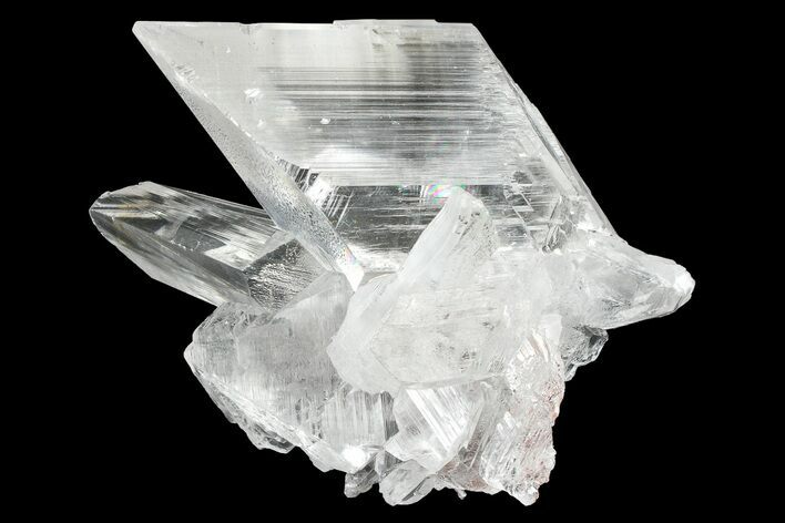 Glassy Selenite Crystal Cluster - Naica Mine, Mexico #372186